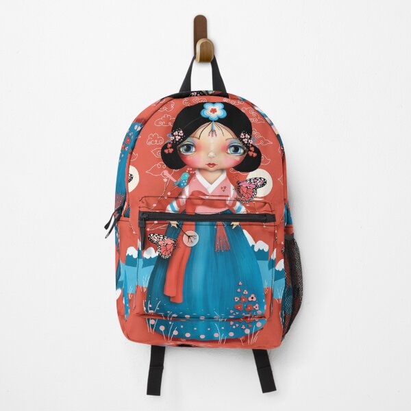 Item preview, Kawaii Cherry Blossom Girl in Hanbok designed and sold by Karin Taylor.