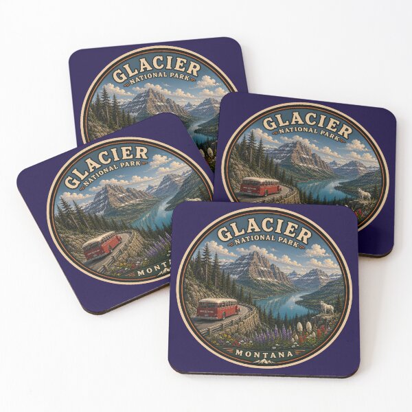 Item preview, Glacier National Park Sticker | Montana Mountain Badge | Hidden Bigfoot Edition designed and sold by Swanny's Custom T-shirt and Gift Designs.