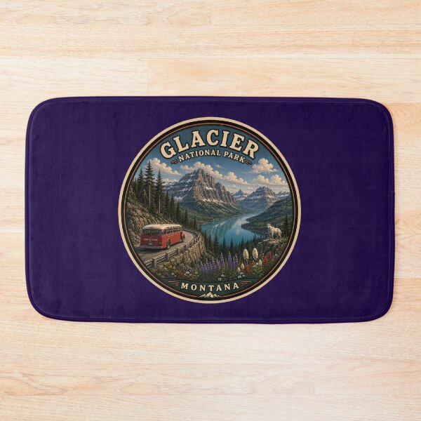 Item preview, Glacier National Park Sticker | Montana Mountain Badge | Hidden Bigfoot Edition designed and sold by Swanny's Custom T-shirt and Gift Designs.