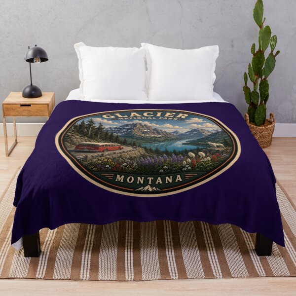 Item preview, Glacier National Park Sticker | Montana Mountain Badge | Hidden Bigfoot Edition designed and sold by Swanny's Custom T-shirt and Gift Designs.
