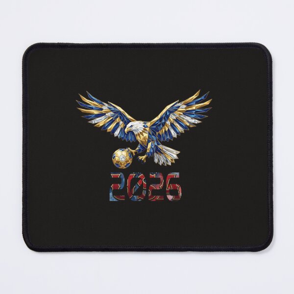Item preview, USA 2026 Soccer Eagle Geometric Football Fan Art designed and sold by Lozarux.