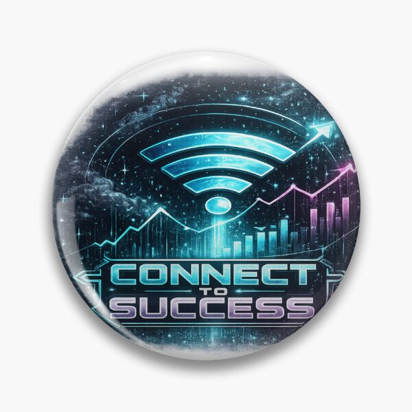 Item preview, Connect to Success Tech T-Shirt Design | WiFi Signal Growth Graph Graphic designed and sold by Lifehackerplus1.