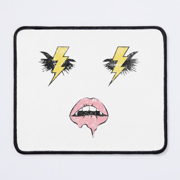 Item preview, Retro Lightning Bolt Eyes Dripping Lips Pop Art designed and sold by The secret storage room.