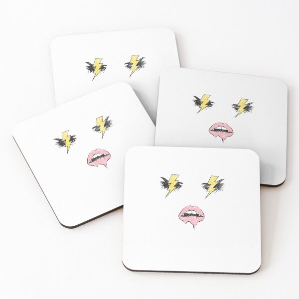 Item preview, Retro Lightning Bolt Eyes Dripping Lips Pop Art designed and sold by The secret storage room.