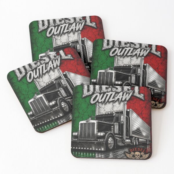 Item preview, Diesel Outlaw Italian Edition | Black & Chrome Big Rig Trucker Shirt designed and sold by Diesel outlaw .