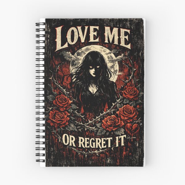 Item preview, Love Me Or Regret It Gothic Horror Vintage Rose T-Shirt designed and sold by MedRoh.
