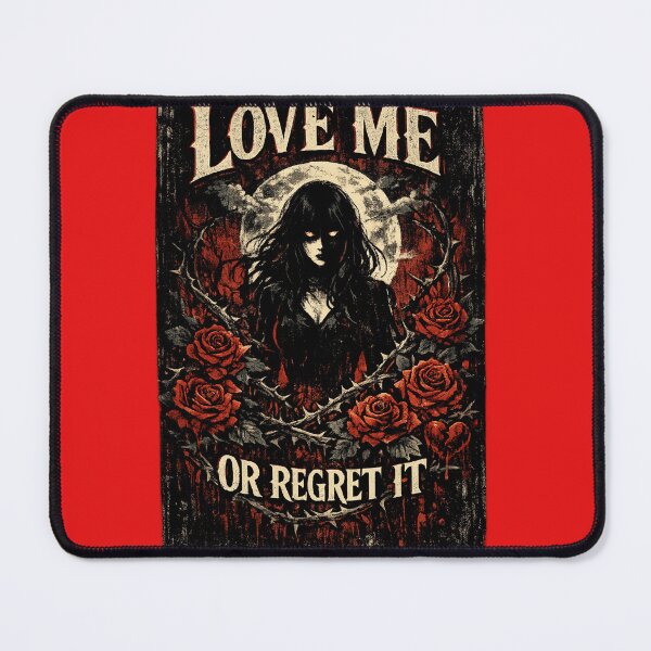 Item preview, Love Me Or Regret It Gothic Horror Vintage Rose T-Shirt designed and sold by MedRoh.
