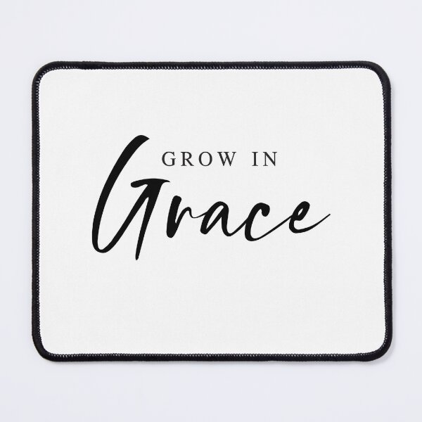 Item preview, Grow In Grace Christian Faith Minimalist Typograph designed and sold by The secret storage room.