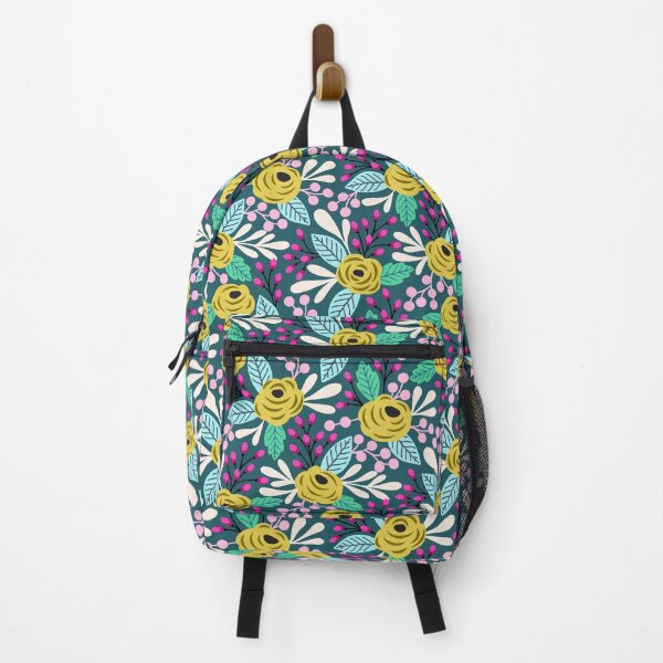 Item preview, Bold boho blooms floral pattern  designed and sold by Jennifer Ladd.