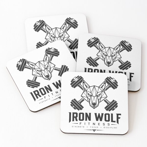 Item preview, Iron Wolf Fitness Geometric Dumbbell Logo designed and sold by Digistore1221.