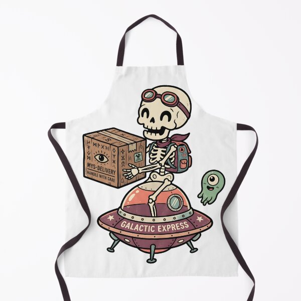Item preview, Skeleton Kneeling And Opening Vintage Wooden Treasure Chest With Tiny Ghost designed and sold by MisteryDesigner.