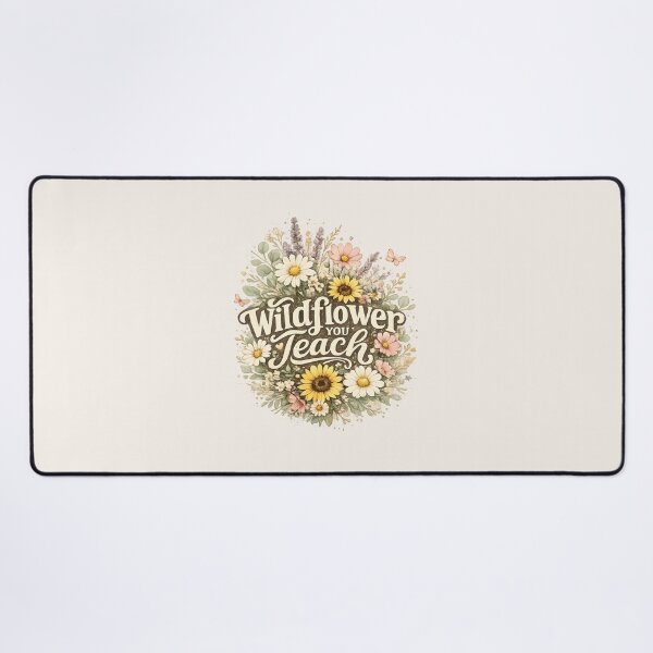 Item preview, Wildflower Teacher Floral Typography designed and sold by Chic_Clip_Craft.