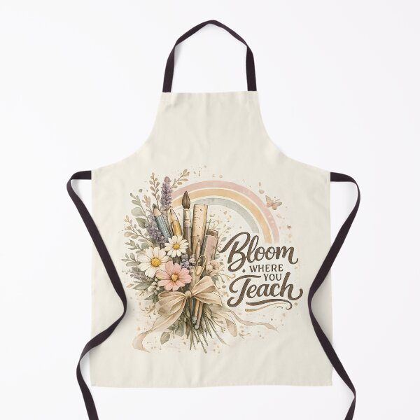 Item preview, Bloom Where You Teach Floral Rainbow Art designed and sold by Chic_Clip_Craft.