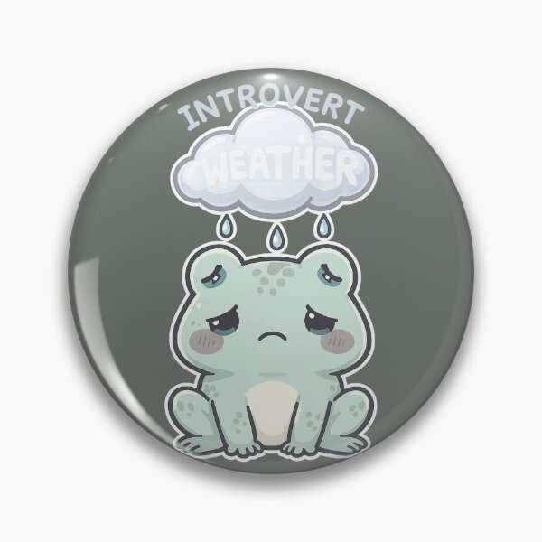 Item preview,  Introvert Weather Rain Cloud Frog Shirt | Cute Kawaii Sad Frog Design designed and sold by Arties4Bread⭐⭐⭐⭐⭐.