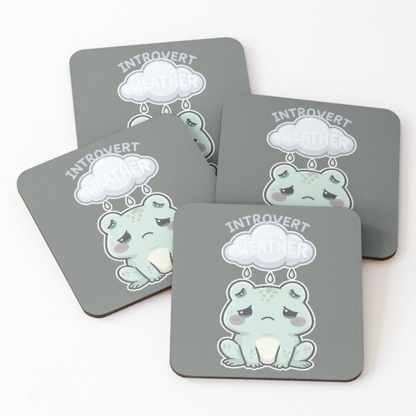 Item preview,  Introvert Weather Rain Cloud Frog Shirt | Cute Kawaii Sad Frog Design designed and sold by Arties4Bread⭐⭐⭐⭐⭐.
