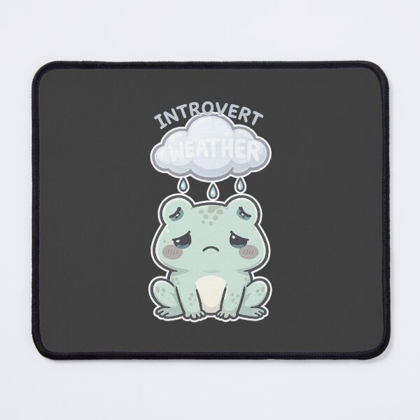 Item preview, Introvert Weather Rain Cloud Frog Shirt | Cute Kawaii Sad Frog Design designed and sold by Arties4Bread⭐⭐⭐⭐⭐.