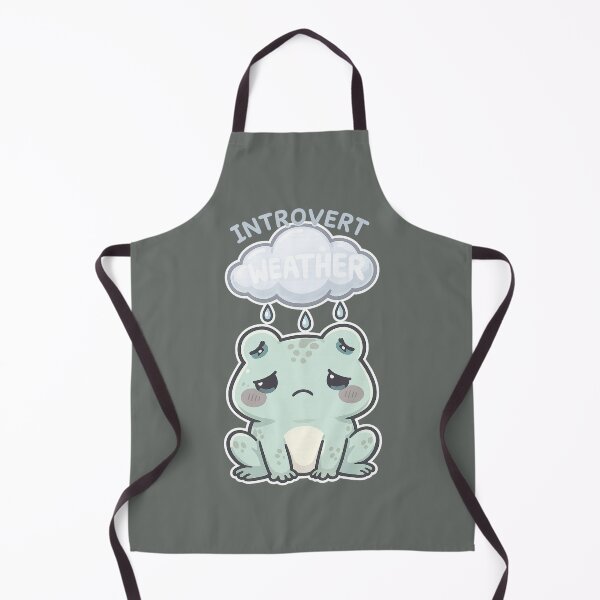 Item preview, Introvert Weather Rain Cloud Frog Shirt | Cute Kawaii Sad Frog Design designed and sold by Arties4Bread⭐⭐⭐⭐⭐.