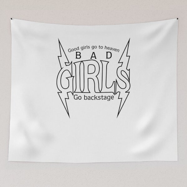 Item preview, Bad Girls Go Backstage Retro Rock Lightning Bolt designed and sold by The secret storage room.