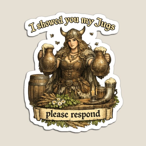 Item preview, I showed you my jugs, please respond designed and sold by AlbanusAndJulia.
