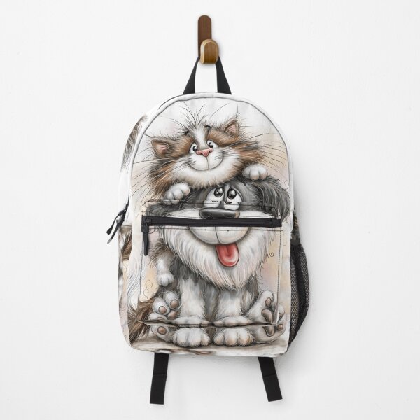 Item preview, Cute dog and cat caricature cartoon designed and sold by dcrc.