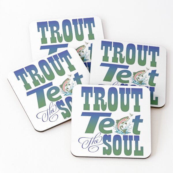 Item preview, Trout fishing illustration "Trout Test the Soul" designed and sold by Art-Horizon.