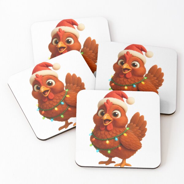 Item preview, Christmas New Hampshire Red Chicken designed and sold by Sillytoe.