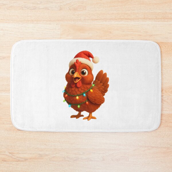 Item preview, Christmas New Hampshire Red Chicken designed and sold by Sillytoe.