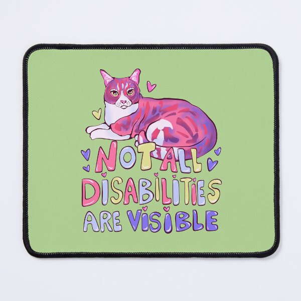 Item preview, disability awareness cat art designed and sold by crestfallenmermaid.