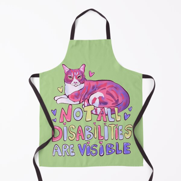 Item preview, disability awareness cat art designed and sold by crestfallenmermaid.