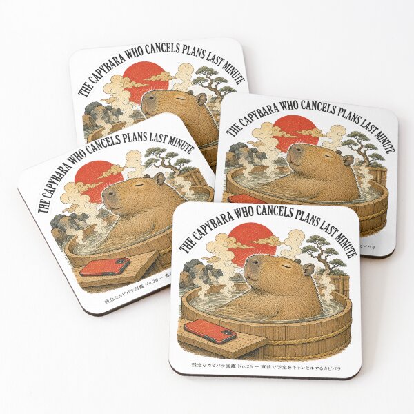 Item preview, The Capybara Who Cancels Plans Last Minute — Funny Capybara Tee designed and sold by nurusubetei.