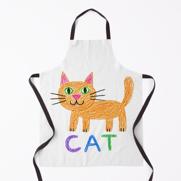 Item preview, CAT | Childlike Crayon Kitty Illustration designed and sold by Stubblejumper Artworks.