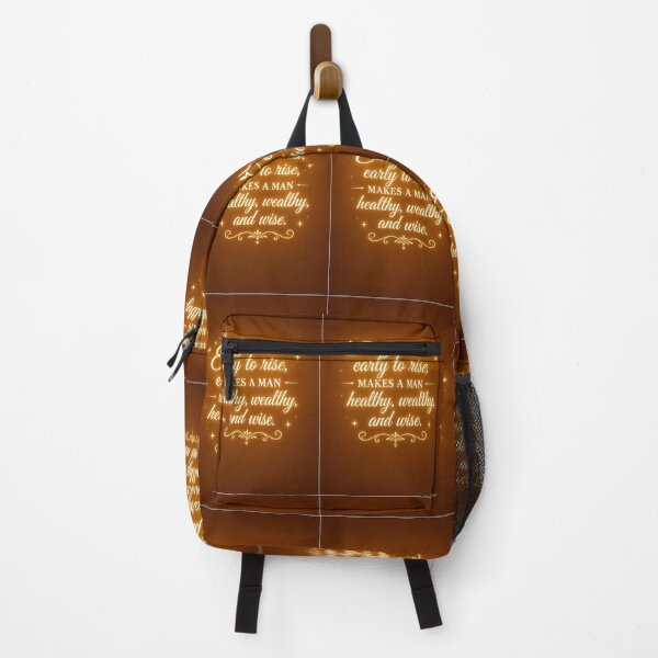 Item preview, Early to Bed, Early to Rise – Classic Inspirational Proverb designed and sold by ViralStickShop.