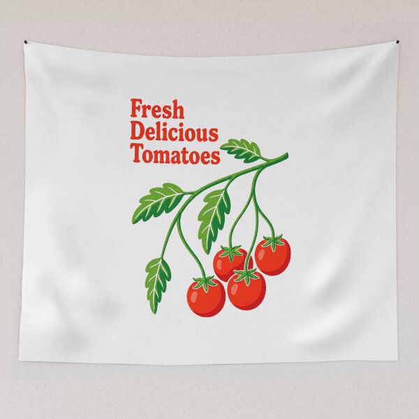 Item preview, Fresh Delicious Tomatoes Vine Harvest Graphic, Red Green Produce Tee FDT designed and sold by Abirtom.