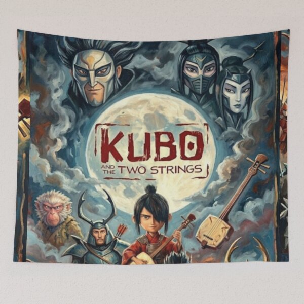 Item preview, The Tale of the Shamisen – Kubo and the Two Strings Fine Art Print designed and sold by Art's Diner.