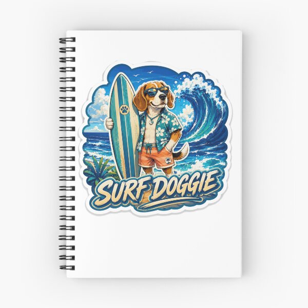 Item preview, Surf Doggie – Beach Vibes Beagle Surfer designed and sold by PaulKlor.