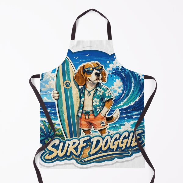 Item preview, Surf Doggie – Beach Vibes Beagle Surfer designed and sold by PaulKlor.