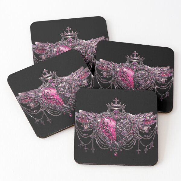 Item preview, Goth heart wings designed and sold by slashrose4ever.