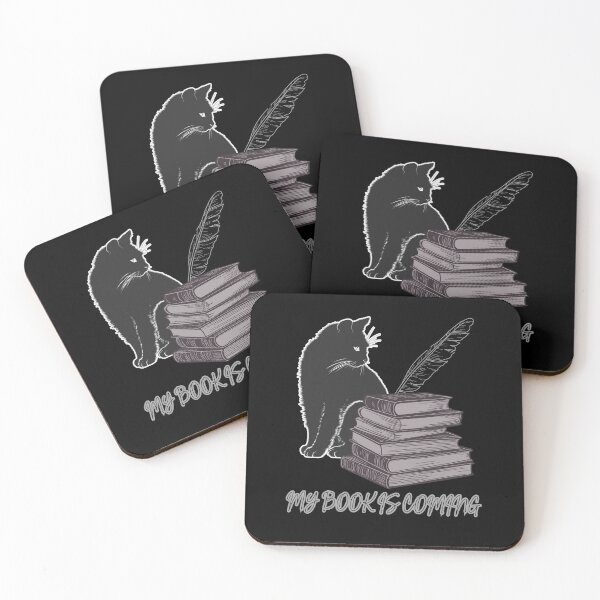 Item preview, My Book Is Coming - Funny Black Cat Novelist Writer art designed and sold by Art IN Pack.
