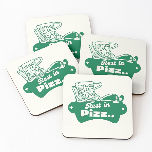 Item preview, Rest in peace pizza design designed and sold by Shey-B.