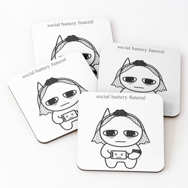 Item preview, Social Battery Funeral designed and sold by TrendHooper.
