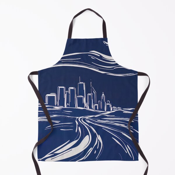 Item preview, Calgary, Canada - Blue Abstract Art designed and sold by shadow-bloom.
