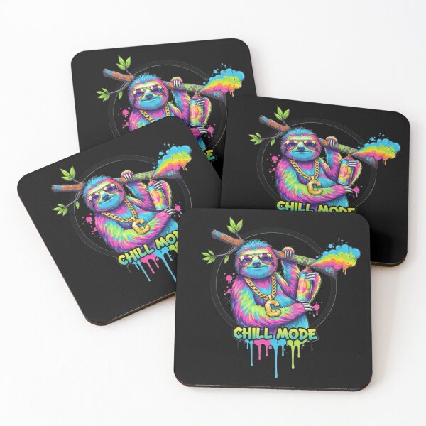 Item preview, Chill Mode Sloth Graffiti Art, Neon Hip Hop Cartoon Animal Relaxed Lifestyle Gift designed and sold by Whisky1111.
