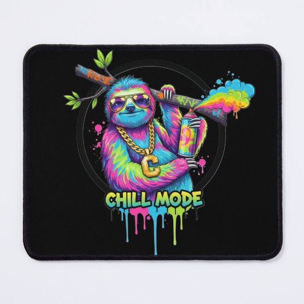 Item preview, Chill Mode Sloth Graffiti Art, Neon Hip Hop Cartoon Animal Relaxed Lifestyle Gift designed and sold by Whisky1111.