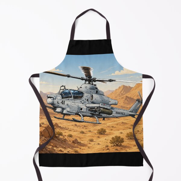 Item preview, AH-1Z Viper Helicopter in a Desert Background designed and sold by devinswy.