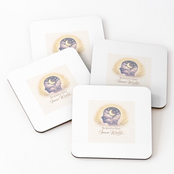 Item preview, Painterly “Be Kind to Your Inner World” Art designed and sold by Inner Bloom Studio.
