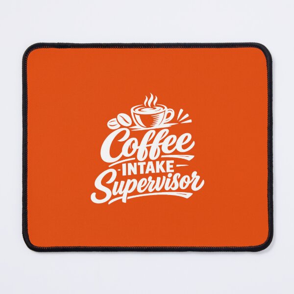 Item preview, Coffee Intake Supervisor | White Typography Coffee Lover Design designed and sold by DesignHouse07.