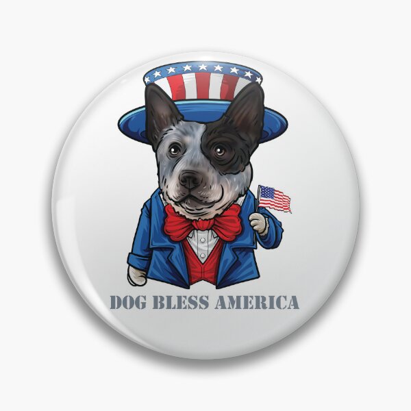 Item preview, Australian Cattle Dog Bless America designed and sold by whyitsme.