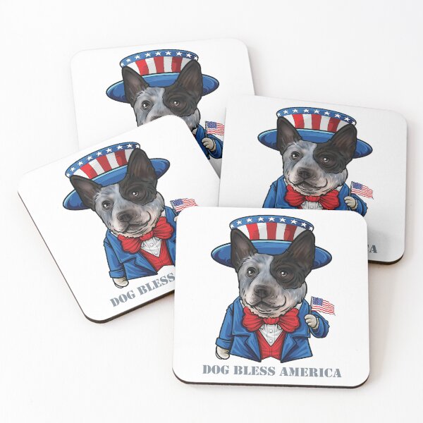 Item preview, Australian Cattle Dog Bless America designed and sold by whyitsme.