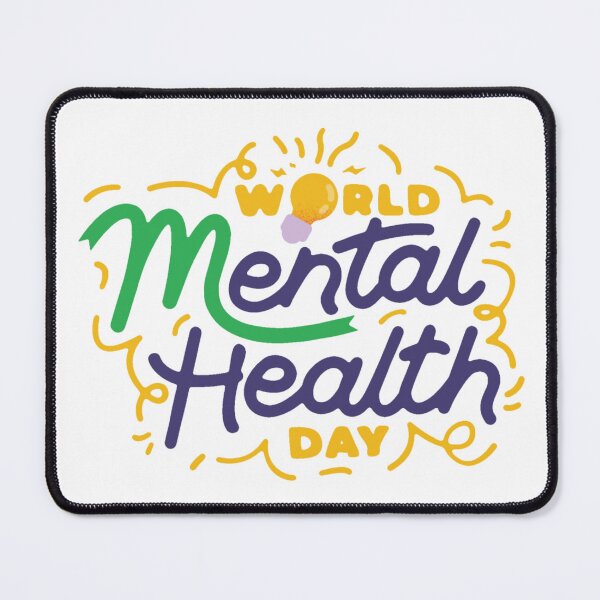 Item preview, World Mental Health Day Inspirational Typography designed and sold by debbiebento.