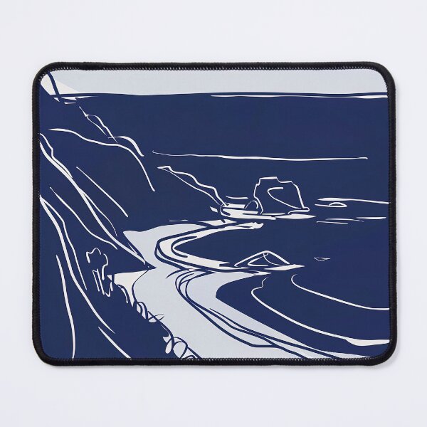 Item preview, California state - Blue Abstract Art designed and sold by shadow-bloom.